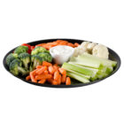 Round Cater Tray 16 in Black with High Edges