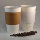 Coffee Sleeve Paper Plain Brown